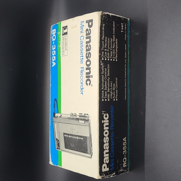 NIB Vintage Panasonic Mini Cassette Recorder RQ-355A - Picture 3 of 12